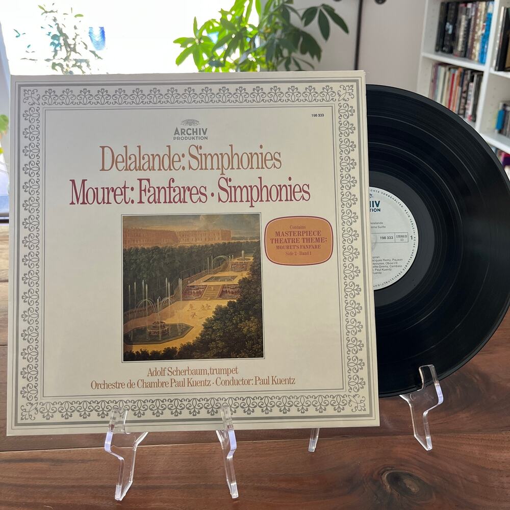 Delalande Simphonies Mouret Fanfares Vinyl LP 1964 Gatefold Archiv 198 333